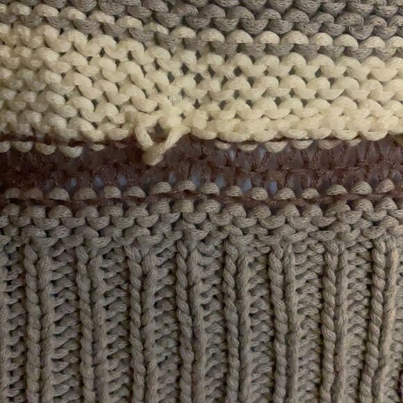 Kaisely Striped Knit Short Sleeve Sweater Top Size M - Picture 3 of 5